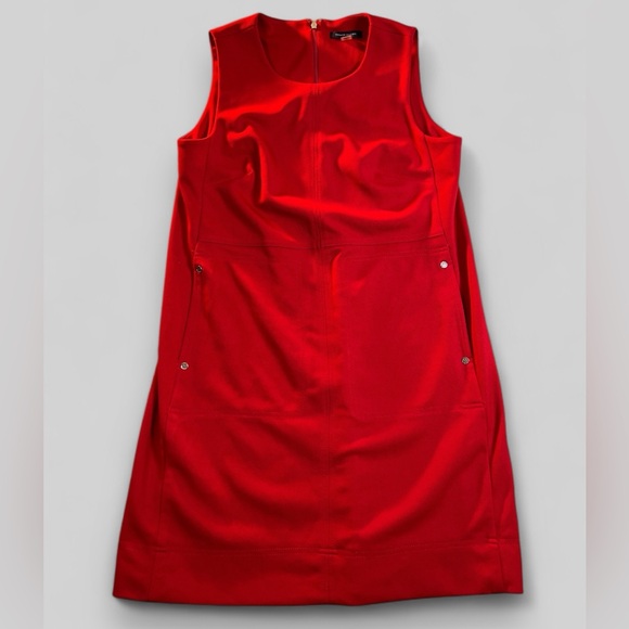 Tommy Hilfiger Poppy Red Shell Dress, sz 8 - Picture 9 of 10